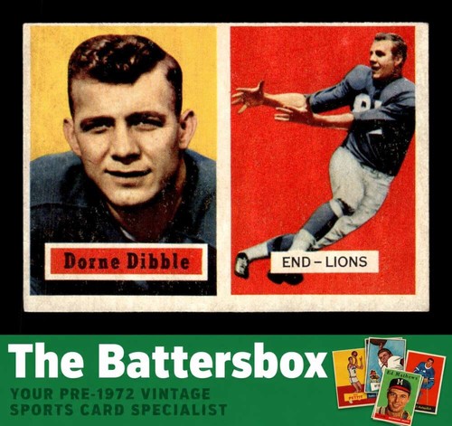 1957 topps dorne dibble - topps,